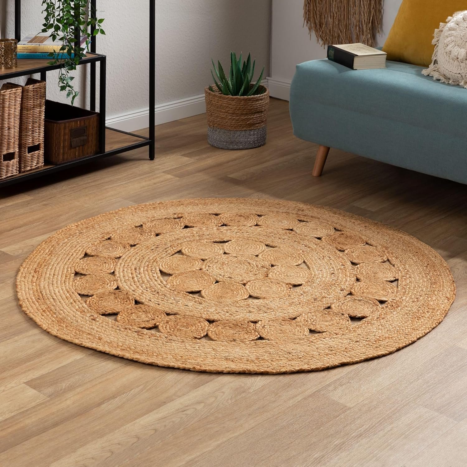 handwoven designer jute rug